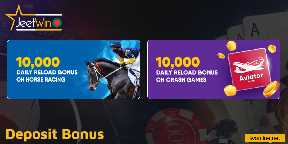 Deposit Bonus available on Jeetwin
