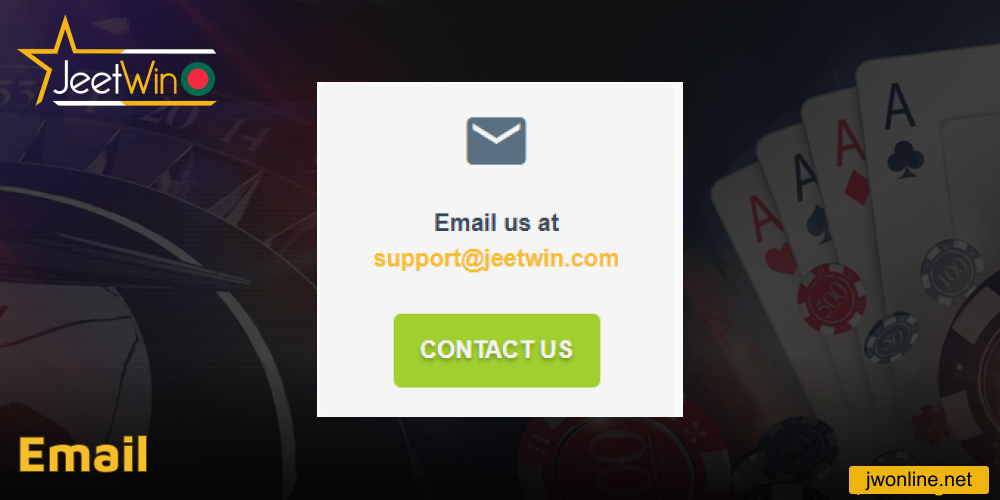 The ways to contact Jeetwin via email
