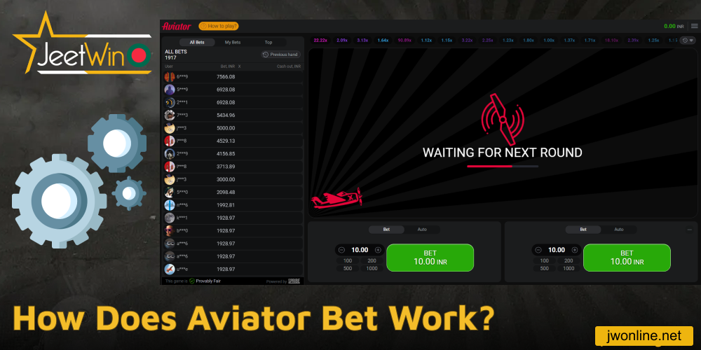Infromation on how Aviator bets work on Jeetwin