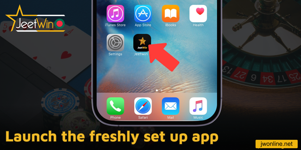 Launch the freshly set up Jeetwin app