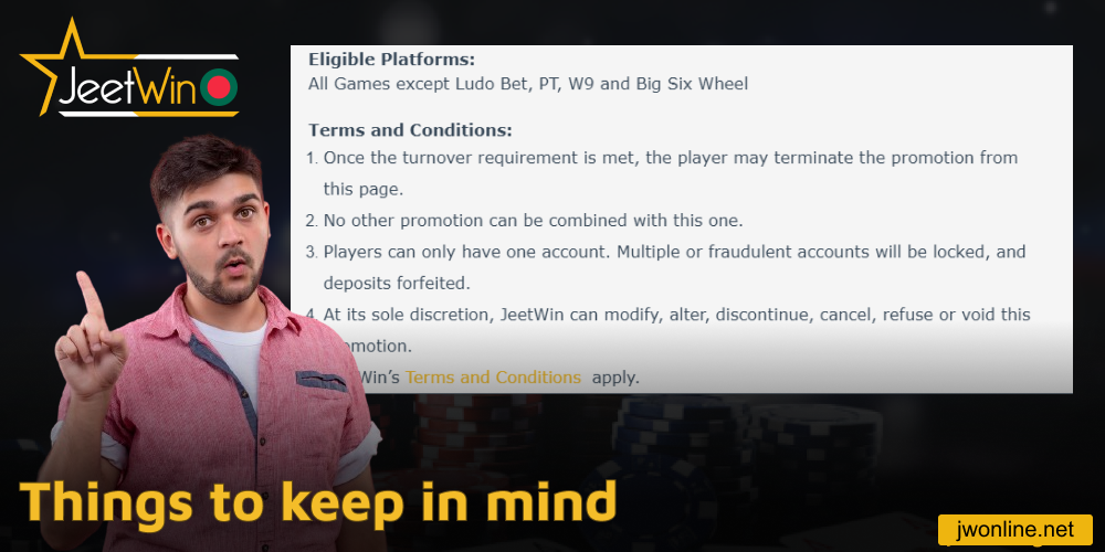 Things to keep in mind on Jeetwin
