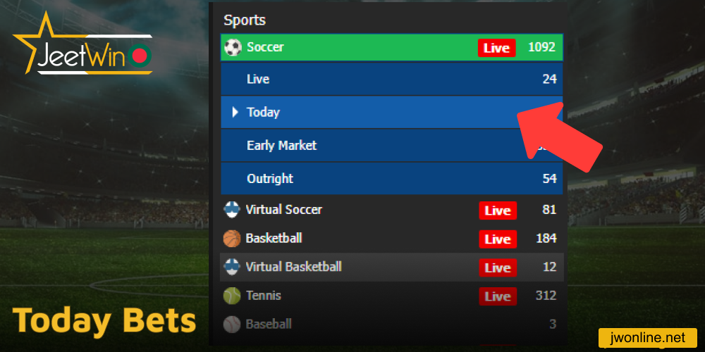 Today Bets on Jeetwin Bangladesh