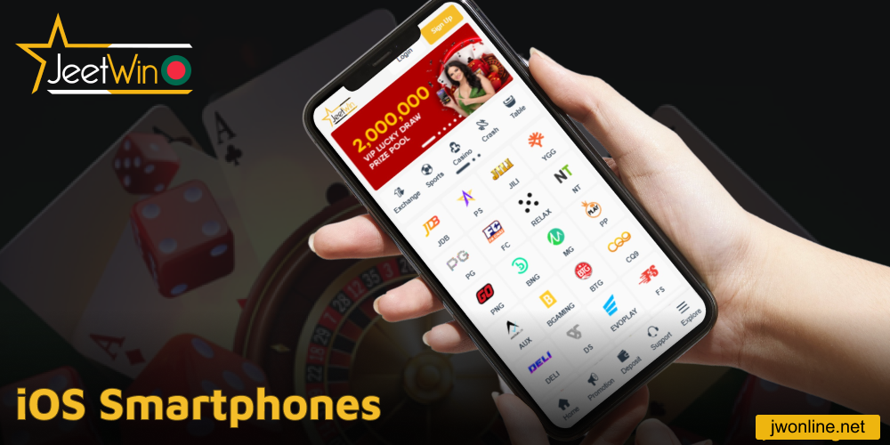 iOS smartphones that support the Jeetwin mobile app